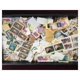 TRAY OF ASSORTED STAMPS