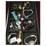 TRAY OF WATCHES, GRUEN, CITIZEN & MORE