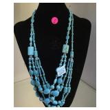 NECK WITH FAUX TURQUOISE NECKLACES