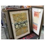 CART LOT OF FRAMED PRINTS FROM A CASINO
