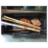 BASEBALL LOT, BATS & GLOVES