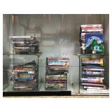 SHELF LOT OF DVD