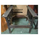 ANTIQUE MISSION STYLE CHAIR FRAME
