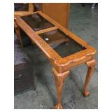 GLASS TOP SOFA TABLE