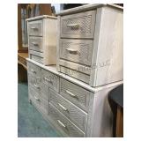 7 DRAWER DRESSER, 2 NIGHTSTANDS, HEEADBOARD