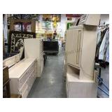 WAMBOLD 3 PIECE BEDROOM SET, DRESSER,  ARMOIRE