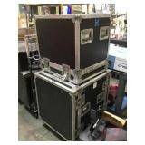 PAIR OF ROADIE CASES, 1-WHEELS