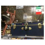 TOP CART, ANTIQUE SPINDLE &  A TRUNK