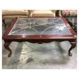 GLASS TOP COFFEE TABLE
