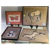 4  PENCIL SIGNED ASIAN LITHOGRAPHS