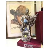 25TH ANNIV, ELVIS DECANTER & FRAMED ELVIS PICTURE
