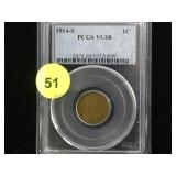1914-S  PCGS VG08  1C