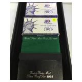 1994,1997, 1999 &2000 U.S. MINT PROOF SETS,