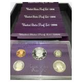 5- 1986 U.S. PROOF SETS