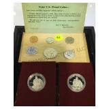 1960 U.S. PROOF SET & 2 1992 PROOF SILVER 50C