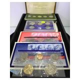TRAY OF COINAGE ETHIOPIA PROOF SET, UNC. COIN SETS