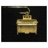 14K GOLD PIANO CHARM