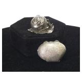 STERLING SILVER SEA-SHELLS MNI BOXES