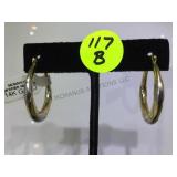 14K GOLD HOOP EARINGS