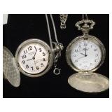 EMBASSY BY GRUEN,& PEARL QUARTZ POCKET WATCHES