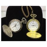 MONIEX QUARTZ & PEARL QUARTZ POCKET WATCHES