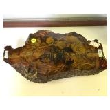 MAN MADE AMBER WITH A REAL LARGE SCORPION ENCASED