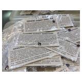 HUGE LOT OF OVER 2,000 GARNET GEMSTONES ON CARDS