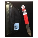 FRANKLIN MINT VINTAGE TEXACO GAS PUMP KNIFE