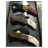 3 FALCON TACTICAL KNIFES "NIB"