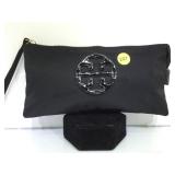 TORY BURCH BLACK LARGE WRISTLET
