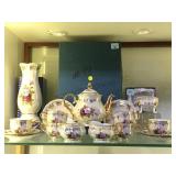 G.D. SLOVAKIAN LUSTERWARE TEA SET SERVES 6 W/ BOX