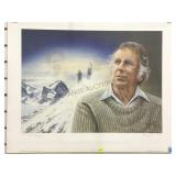 L.E. LITHOGRAPHED HILLARY CONQUERS EVEREST, 1953