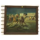 MID CENTERY OIL ON CANVAS BY K KUSNEZOV