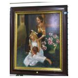 LARGE OIL ON CANVAS SIGNED BY MARRIANN NELSON