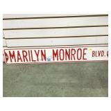 MARILYN MONROE BLVD METAL STREET SIGN