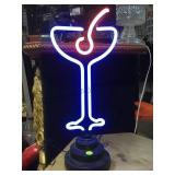 LIGHT UP MARTINI NEON SIGN  WORKS