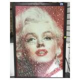 MARILYN MONROE QUOTE MOSAIC FRAMED PRINT