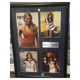 FRAMED JESSICA SIMPSON PHOTO COLLAGE AUTOGRAPHED