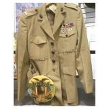 MARINE DRESSS JACKET W/ MEDALS & PHOTO PIN