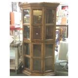 LIGHTED 3 SHELF CURIO CABINET