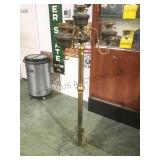 QUAD ELECTRIFIED BRASS FLOOR STANDING LAMP