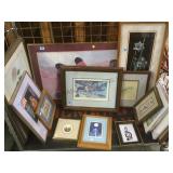 CART LOT OF FRAMED ART