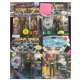 4 PIECE AUTOGRAPHED STAR TREK DS9 TOYS ON CARD