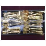 LOT OF GOLD-PLATED FLATWARE