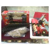 ECHO TRAIN ENGINE IN BOX, TRACK AND MORE TRAINS