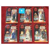 LOT OF 6 STAR WARS EPISODE 1 FIGURES NEW IN BOX