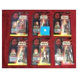 LOT OF 6 STAR WARS EPISODE 1 FIGURE NEW IN BOX