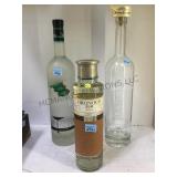 LOT OF 3 LARGE LIQUOR STORE DISPLAY BOTTLES