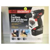 DRILL MASTER CORDLESS 3/8" DRILL WORKING