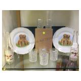 LOT OF SLOVSKLO CRYSTAL GLASSES AND MORE